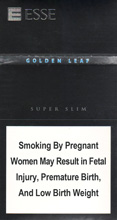Esse Golden Leaf Super Slims 100's Cigarettes pack