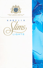 Karelia Slims Lights (Blue) 100`s Cigarettes pack