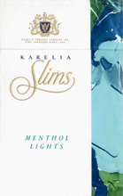 Karelia Slims Menthol Lights 100`s Cigarettes pack
