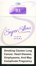R1 Super Slims Flair Aroma 100's Cigarettes pack