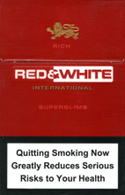 Red&White Super Slims Rich Cigarettes pack