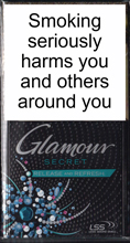 Glamour Secret Release and Refresh (Green) Cigarettes pack