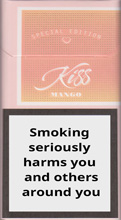 Kiss Super Slims Mango Cigarettes pack