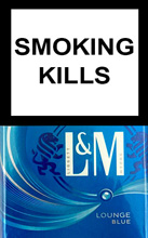 L&M Lounge Blue Cigarettes pack