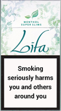 Lifa Super Slims Menthol Cigarettes pack
