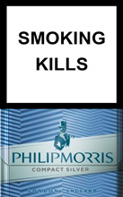 Philip Morris Compact Silver Cigarettes pack