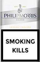 Philip Morris Silver Cigarettes pack