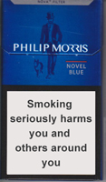 Philip Morris Novel Blue Cigarettes pack