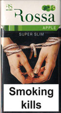 Rossa Super Slim Apple Cigarettes pack