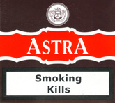 Astra Non Filter Cigarettes pack