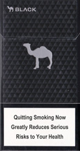 Black pack of camel cigarettes top