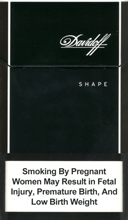 Davidoff Shape Black Cigarettes pack