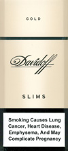 Davidoff Slim Lights (Gold) 100`s Cigarettes pack