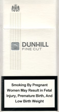 Dunhill Fine Cut White 100`s Cigarettes pack