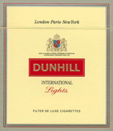 Dunhill International Lights Cigarettes pack