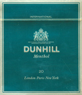 Dunhill International Menthol Cigarettes pack