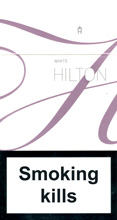 Hilton Super Slims White 100's Cigarettes pack