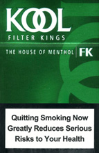 Kool Menthol Cigarettes pack