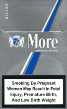 More Super Lights (Subtle Silver) Cigarettes pack