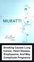 Muratti Eleganza Zaffiro Slims 100`s Cigarettes pack