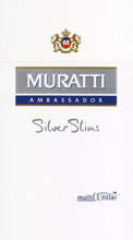 Muratti Silver Slims 100's Cigarettes pack