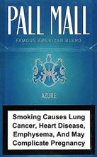 Pall Mall Azure Cigarettes pack
