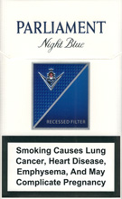 Parliament Night Blue Cigarettes pack