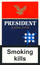 President Classic Stars Cigarettes pack