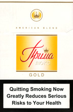 Prima Lux Gold Cigarettes pack