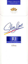 R1 Ultra Slim Line Cigarettes pack