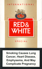 Red&White American Special Cigarettes pack
