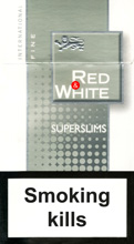 Red&White Super Slims Fine Cigarettes pack