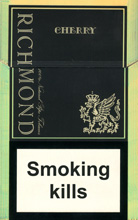 Richmond Cherry Cigarettes pack