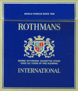 Rothmans International Cigarettes pack