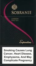 Sobranie Super Slims 100's Cigarettes pack
