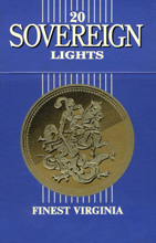 Sovereign Blue (Lights) Cigarettes pack