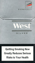 West Silver Compact Cigarettes pack