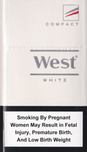 West White Compact Cigarettes pack