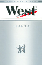 West Stream Tec Lights (Silver) Cigarettes pack