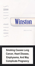 Winston Super Slims White Cigarettes pack